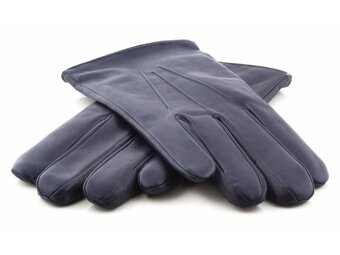 Pánske kožené rukavice čierne na zimu - 3