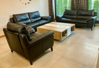 2x gauč a kreslo - KOŽA - 3