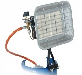 Plynový ohrievač na PB bombu 4,6kW hadica regulátor držiak - 3