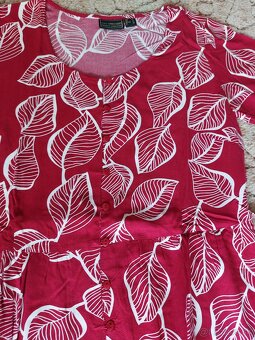 Letné bordové šaty - 3