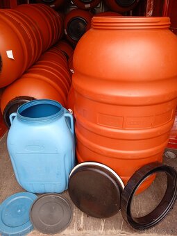 Plastové sudy 220L od potravín - 3