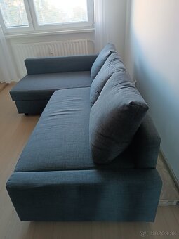 Predám tmavošedý gauč - rozkladací+úložný priestor - 3