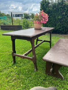 Stôl a lavica masív - 3