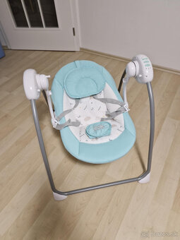 Detské hojdacie lehátko NEW BABY TEDDY mint - 3