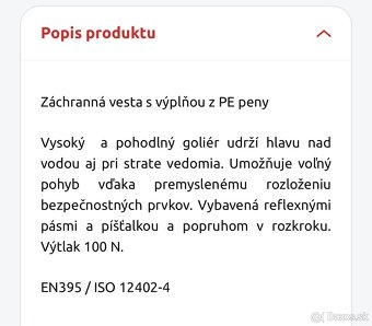 MARINE POOL záchranná vesta - 3