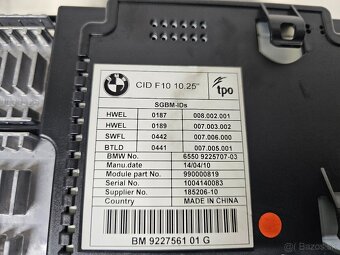 CID 10" display BMW 5 F10 F11 - 3