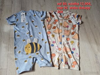 Jahodové pyžamo lindex veľ 62 - 3