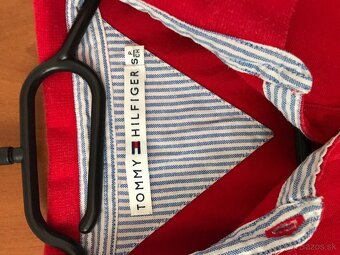 TOMMY HILFIGER originál Red damske tricko S/M - 3