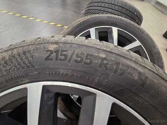 Zimná sada 215/55r17 Continental5x112 r17 Passat contiseal - 3