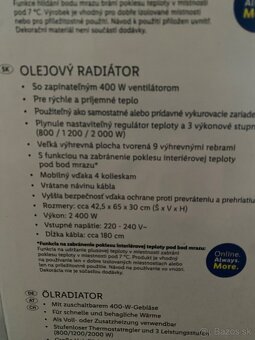 Olejovy elektricky radiator - 3