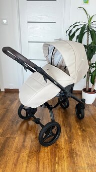 Predám kočík Bebetto Luca Pro 2023 – 3v1, béžový, eko koža - 3