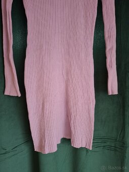 Fialové dlhé šaty, S - 3