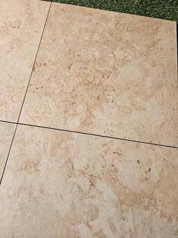 Terasová dlažba 20mm vzhľad Travertin Gold 60x60 protišmyk - 3