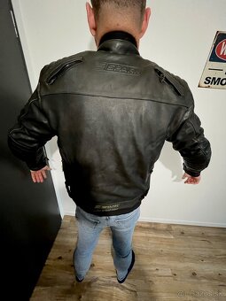 Pánska kožená moto bunda SPARK - XL - 3