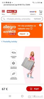 Postieľka/kolíska Kinderkraft a monitor dychu Milian 1 - 3