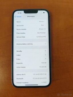 Apple IPhone 13 modrý 128GB - 3