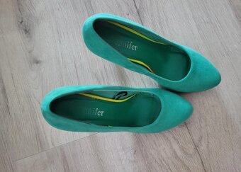 Tyrkysové lodičky veľkosť 37 - 3