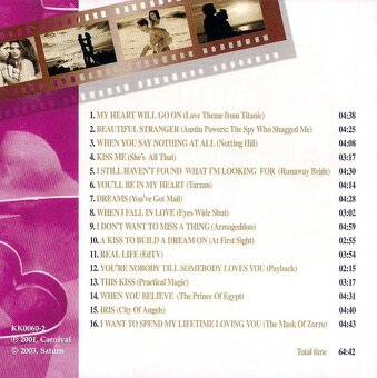 CD Zaľúbené filmové piesne - 3