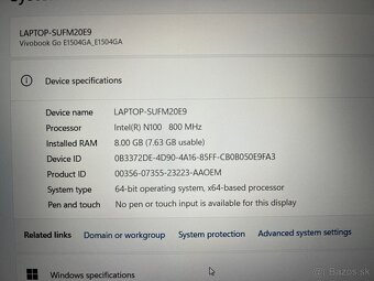 Notebook ASUS Vivobook Go 1504G NOVY (rozbaleny) - 3