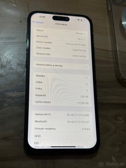 Predám Apple iPhone 14 PRO MAX 128GB Black Bežné známky - 3