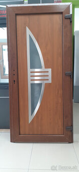 PLASTOVÉ VCHODOVÉ DVERE GOLDEN OAK 980mm.x2080mm. - 3