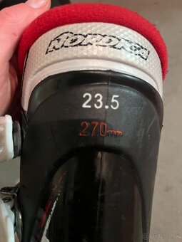 Lyze Rosignol 110, lyziarky Nordica 23,5cm - 3