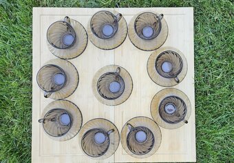 Vintage šálky s podšálkami Arcoroc France (10+10=10 párov) - 3