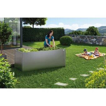 Biohort Vyvýšený záhon 2 x 1 kremeňovo sivý, 201 x 102 x 77 - 3