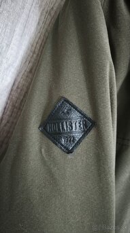 Zimná khaki bunda - parka s kožušinou Hollister - 3