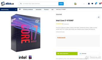 Herné CPU INTEL i7-9700KF | TURBO 4,9Ghz | socket 1151 - 3