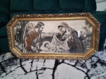 Predám krásny obraz Mária , Jozef a Ježiš . - 3