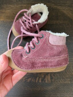 Barefoot detské zimné topánky Lurchi - Ferdi Wildberry pink - 3
