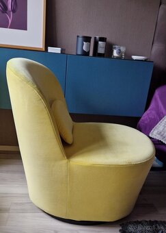 Otočné kreslo IKEA Stockholm žlté - 3