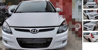 Predám MOTOR G4FA HYUNDAI i30 1.4 2009 NÁRAZNÍK, KAPOTA, SV - 3