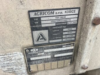Príves AGRICOM 9,5 Ton - 3