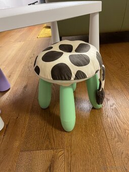 Detsky nový IKEA stolík, stolička, taburet MAMMUT - 3