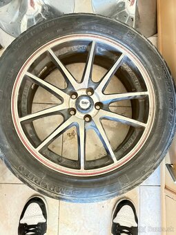 Predám elektróny 5x100 r17 z Golf IV - 3