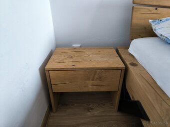 Predám manželskú posteľ 180x200 stolíky matrace rošty - 3