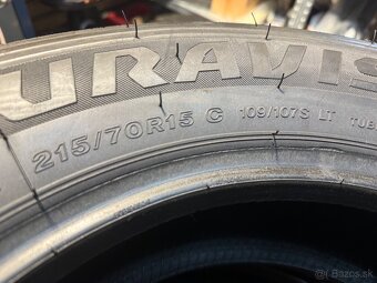 Predám letne pneu Bridgestone 215x79xR15 - 3