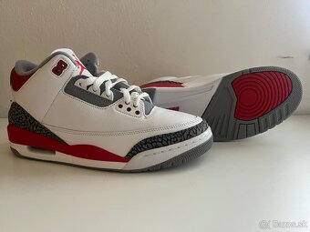 Predám jordan 3 fire red veľ.44 - 3