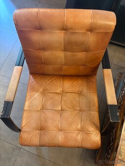 Kožené vintage kreslo - 3