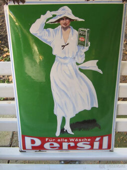 Stará smaltovaná ceduľa Persil 40x60cm vo veľmi dobrom stave - 3