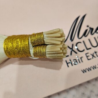 🖤 Mireze – I Tip predĺženie vlasov #60 Platinová blond - 3