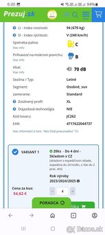 Predám Nankang letné pneumatiky 205/55 r16 - - 3