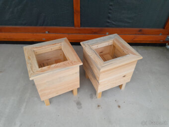 2 x Drevený kvetináč 45x45x52cm - 3