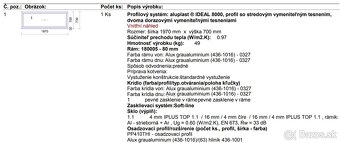 plastove fixne okno 1970 x 730 mm bez zasklenia - 3