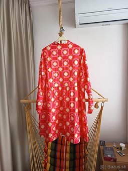 Dámske šaty nové ružové dlhý rukáv XL-XXL - 3