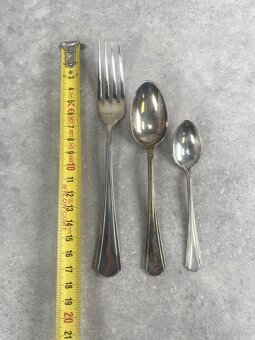 Strieborný príbor pre 6os. v štýle Art deco - 3