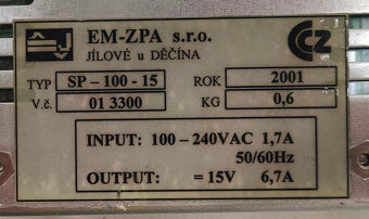 Napájací zdroj (15V /6.7A) - 3