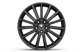 4ks originálny hliníkový disk 18'' Škoda Turini + zimné pn - 3